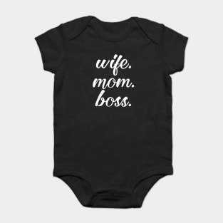 Wife Mom Boss Baby Bodysuit